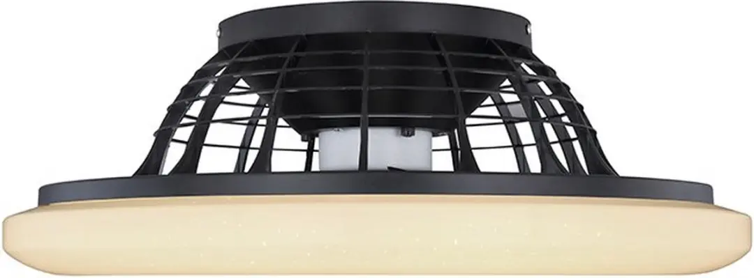 Globo Travo LED Ventilator 52cm - Wit/Zwart - 3000K - 5 Bladen - afbeelding 6 van 6
