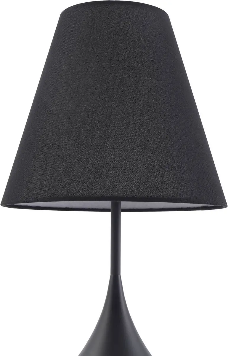 Lucande Tafellamp 1 Licht Metaal - 57cm - E27 - Zwart/Wit