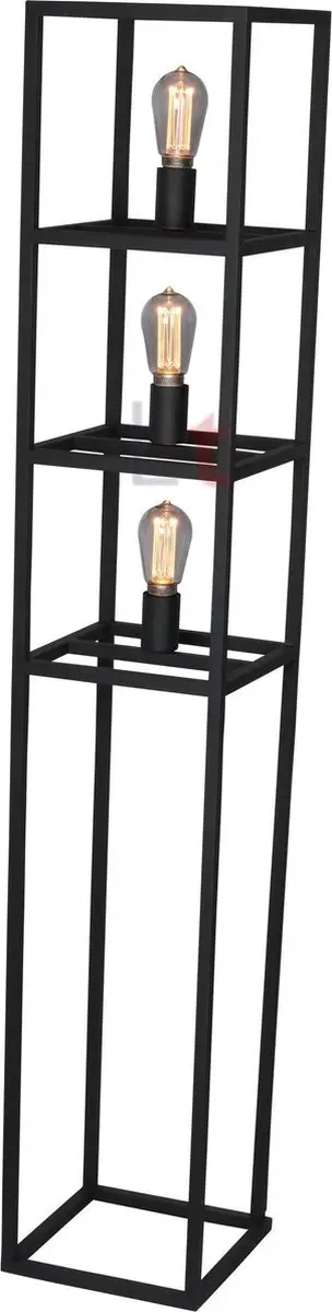 Freelight Novanta Vloerlamp Industrieel Zwart