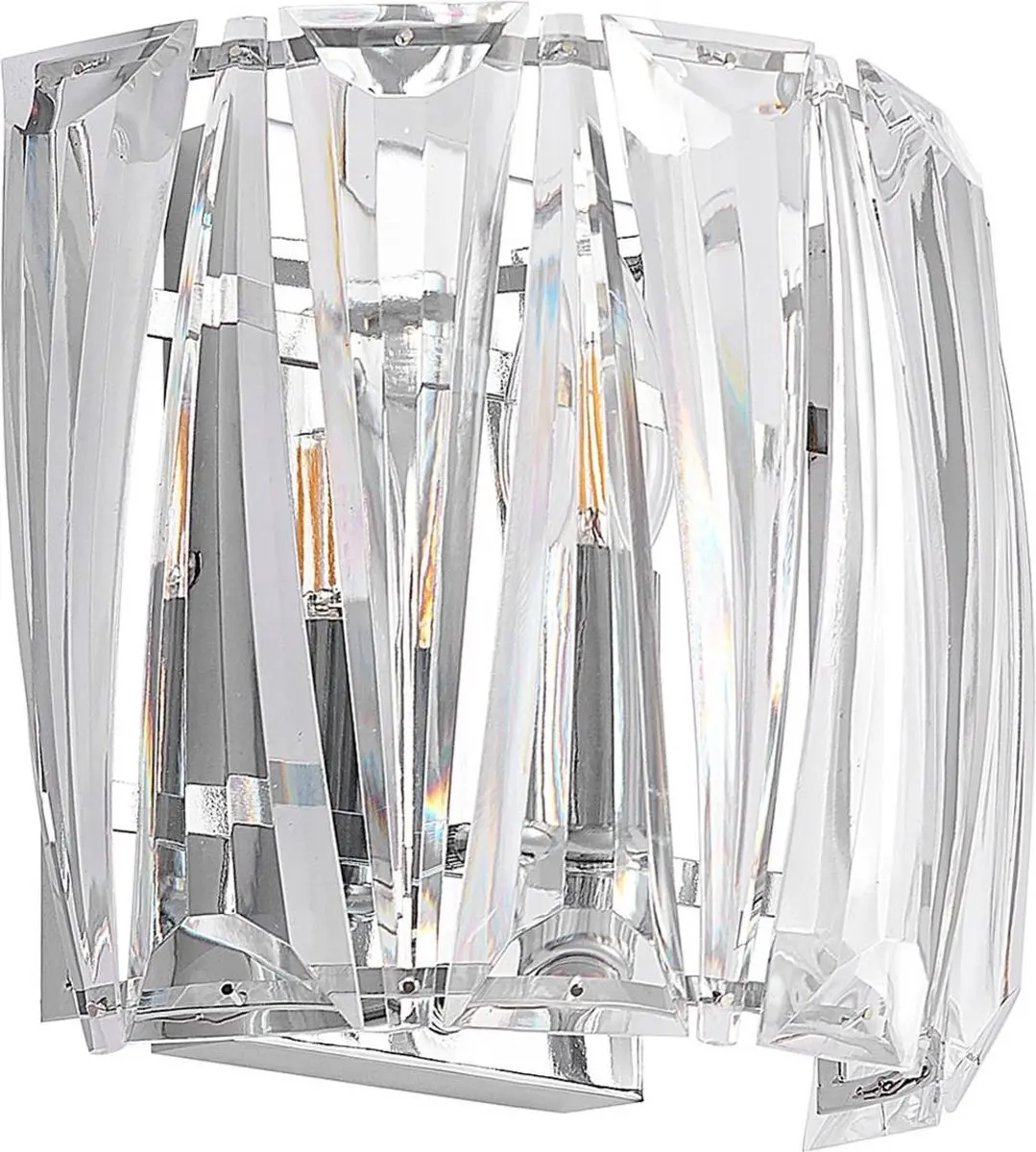 Lindby Wandlamp 1 Licht E14 - Transparant/Chroom