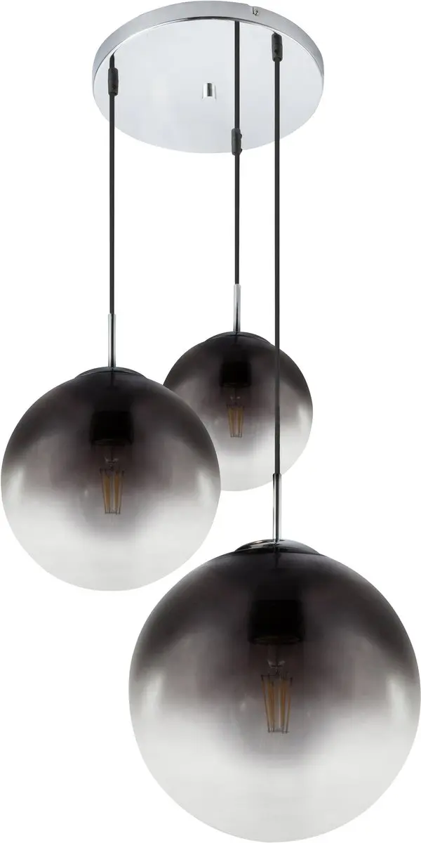 Globo Varus Hanglamp - 3 Lichthoorns Ø51cm - Chroom