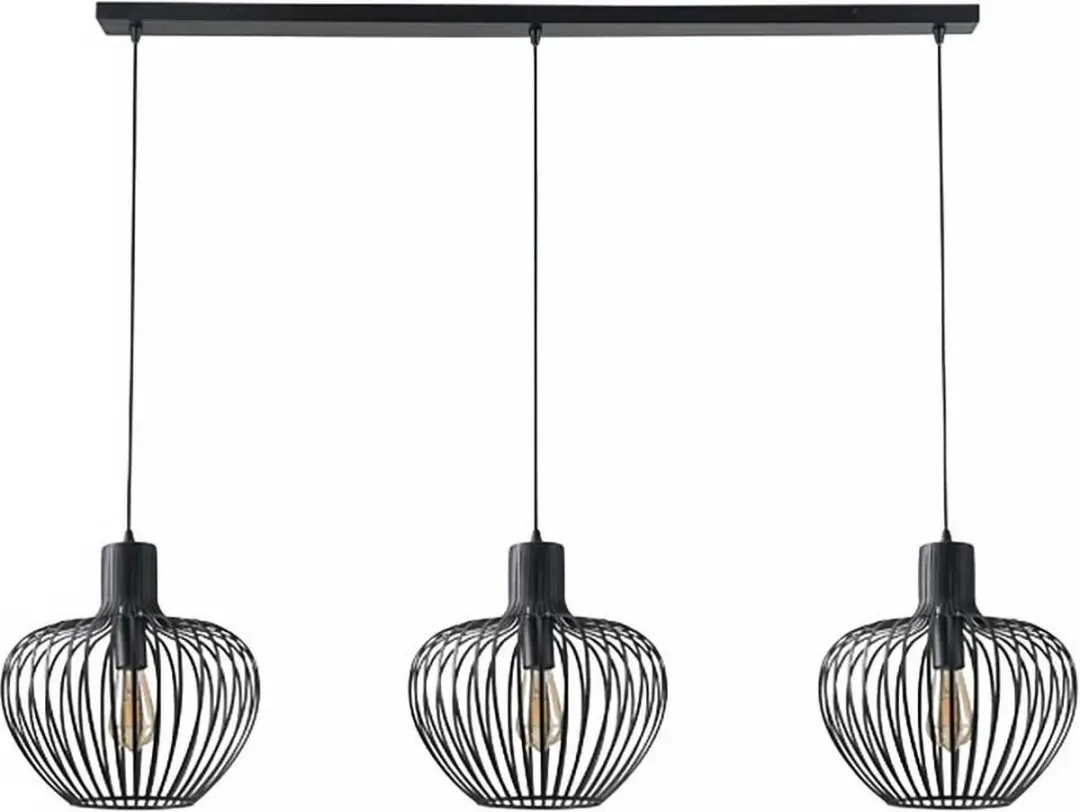 Freelight Arraffone 3 Lichts Hanglamp 140cm - Zwart