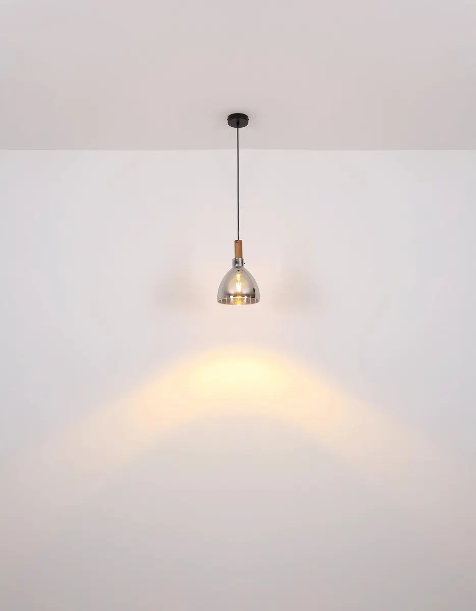 Globo Mattea Hanglamp - Ø20cm - Zwart - LED E27
