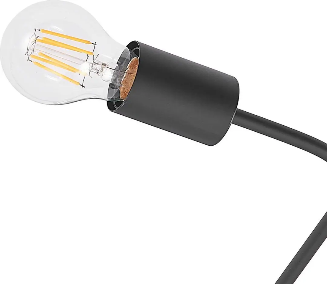 Lindby Plafondlamp 8-Lichts E27 - Zwart - afbeelding 6 van 6