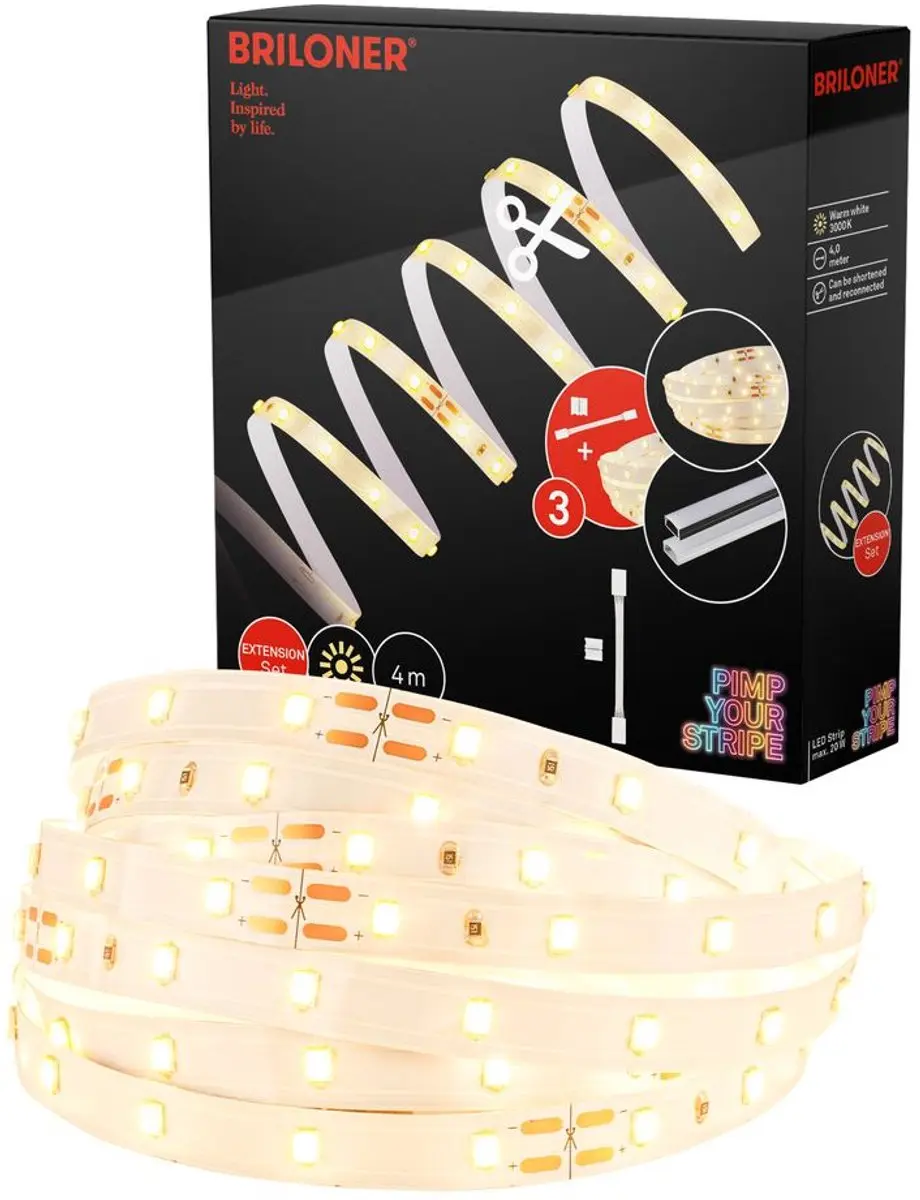 Briloner Pimp Your Stripe LED Strip 4m Warm Wit
