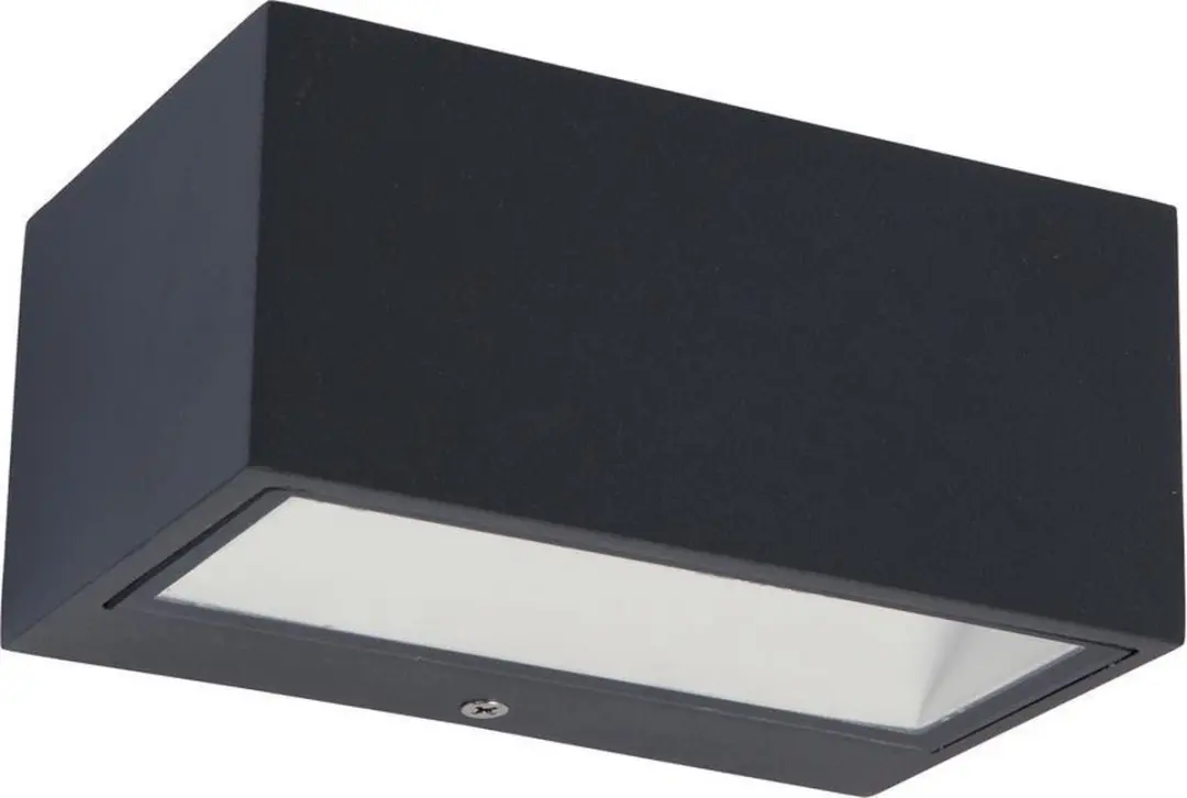 Lutec Gemini Wandlamp Buiten 10.5W 700 Lm - Donkergrijs
