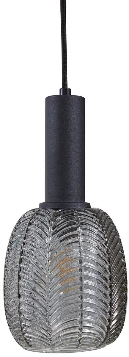 Lindby Hanglamp 6-Lichts E27 Rookgrijs/Zwart