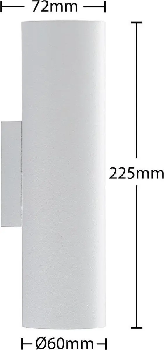 ARCCHIO Wandlamp 2 Lichtpunten Aluminium GU10 Wit