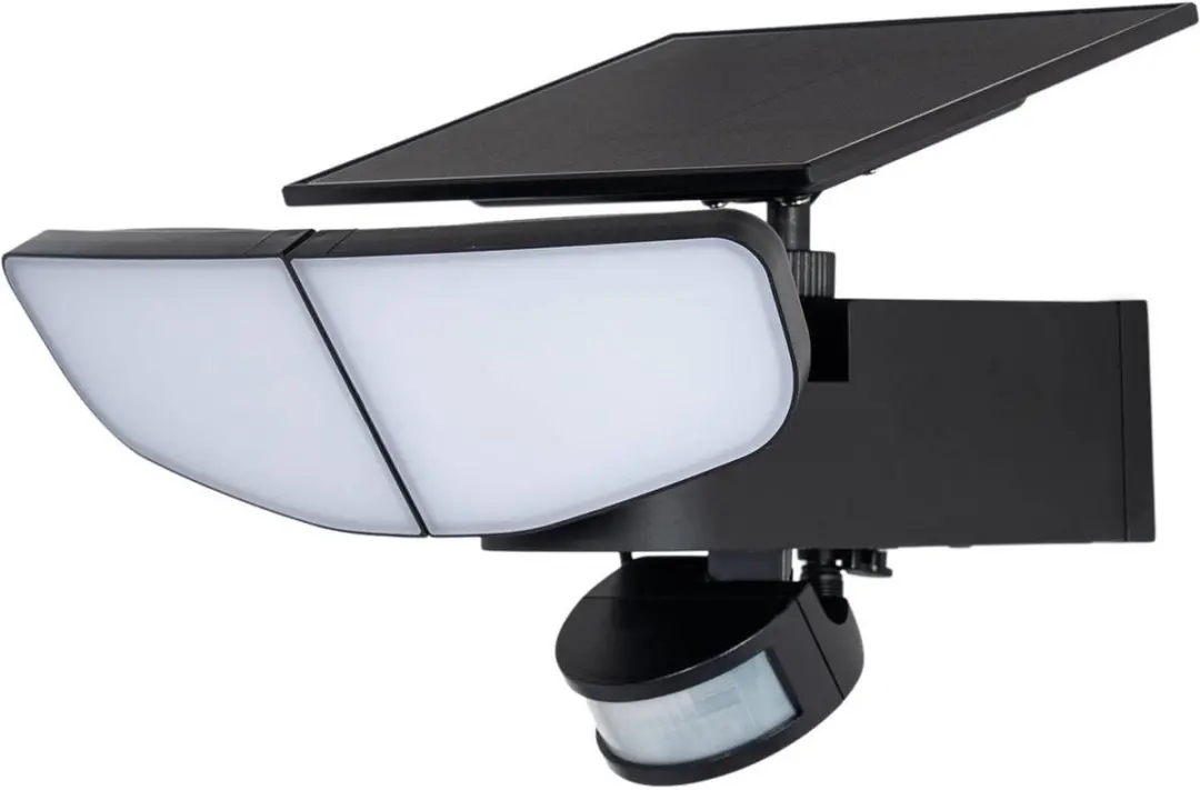Lindby Solar Buitenlamp 2 Lichtpunten - 9,6W - Zwart/Opaal