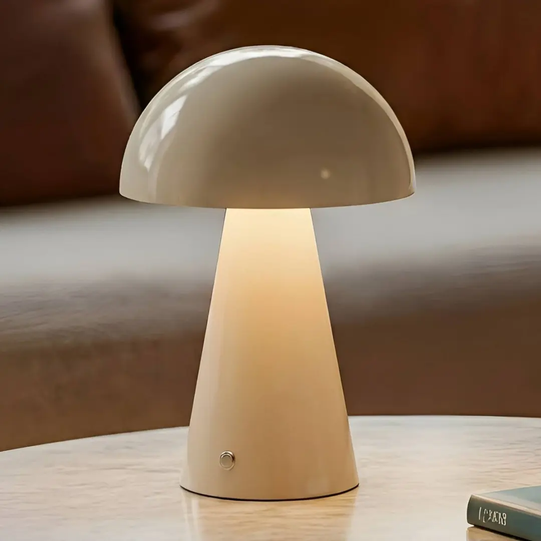 Lindby LED Tafellamp Beige - 1 Lichtpunt - 20cm