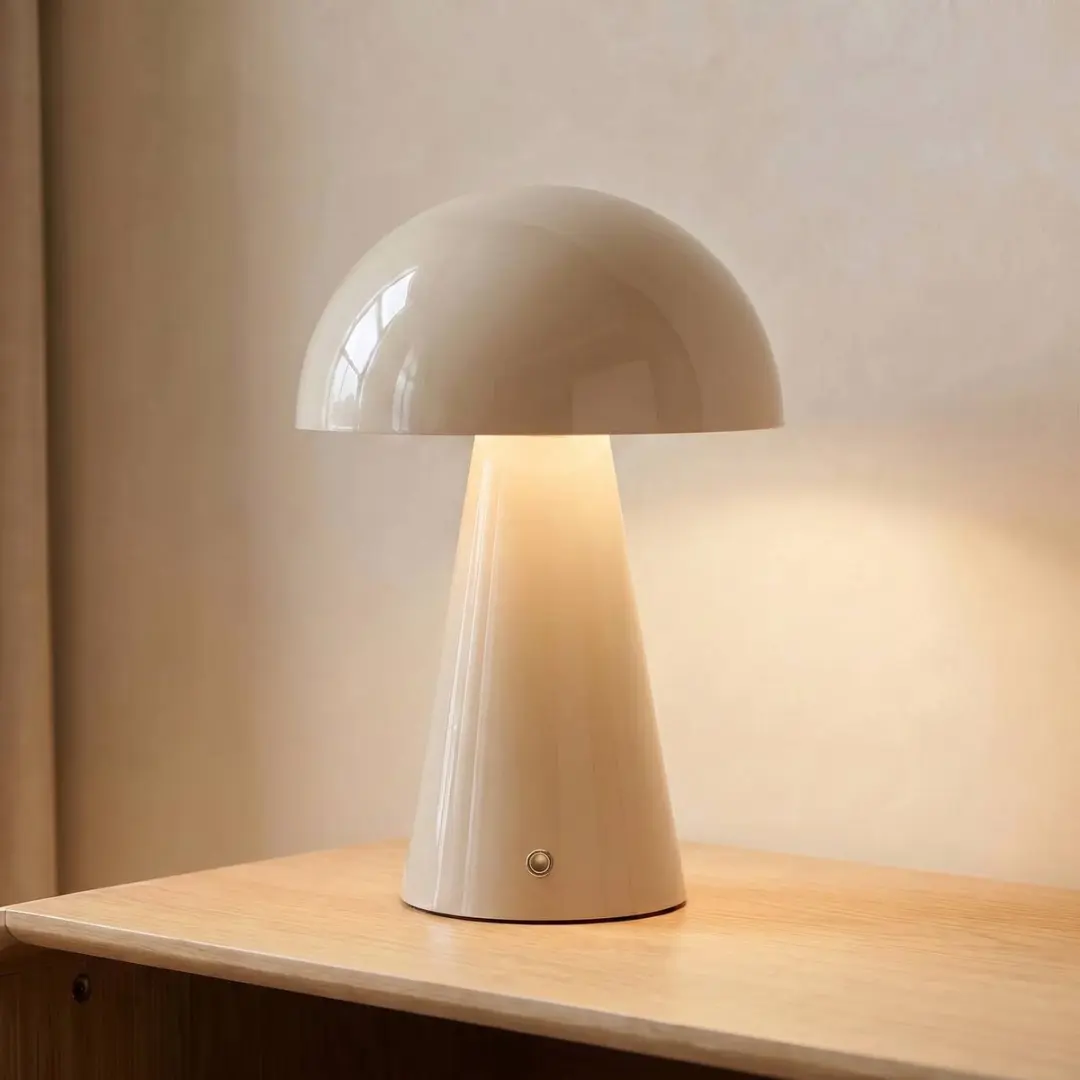 Lindby LED Tafellamp Beige - 1 Lichtpunt - 20cm