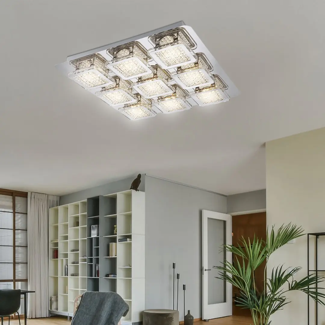 Globo LED Plafondlamp Kristal 45W 4950lm Zilver - afbeelding 6 van 6