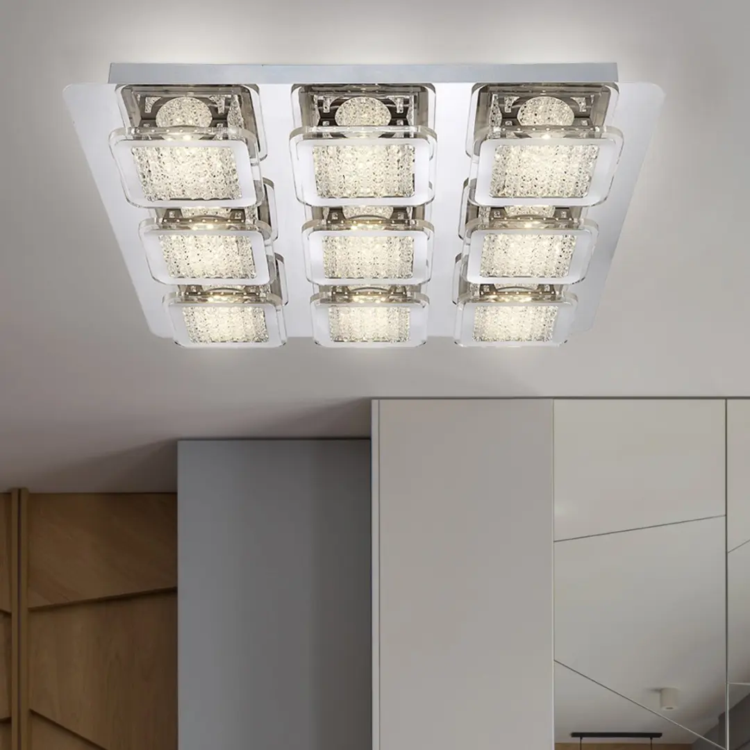 Globo LED Plafondlamp Kristal 45W 4950lm Zilver
