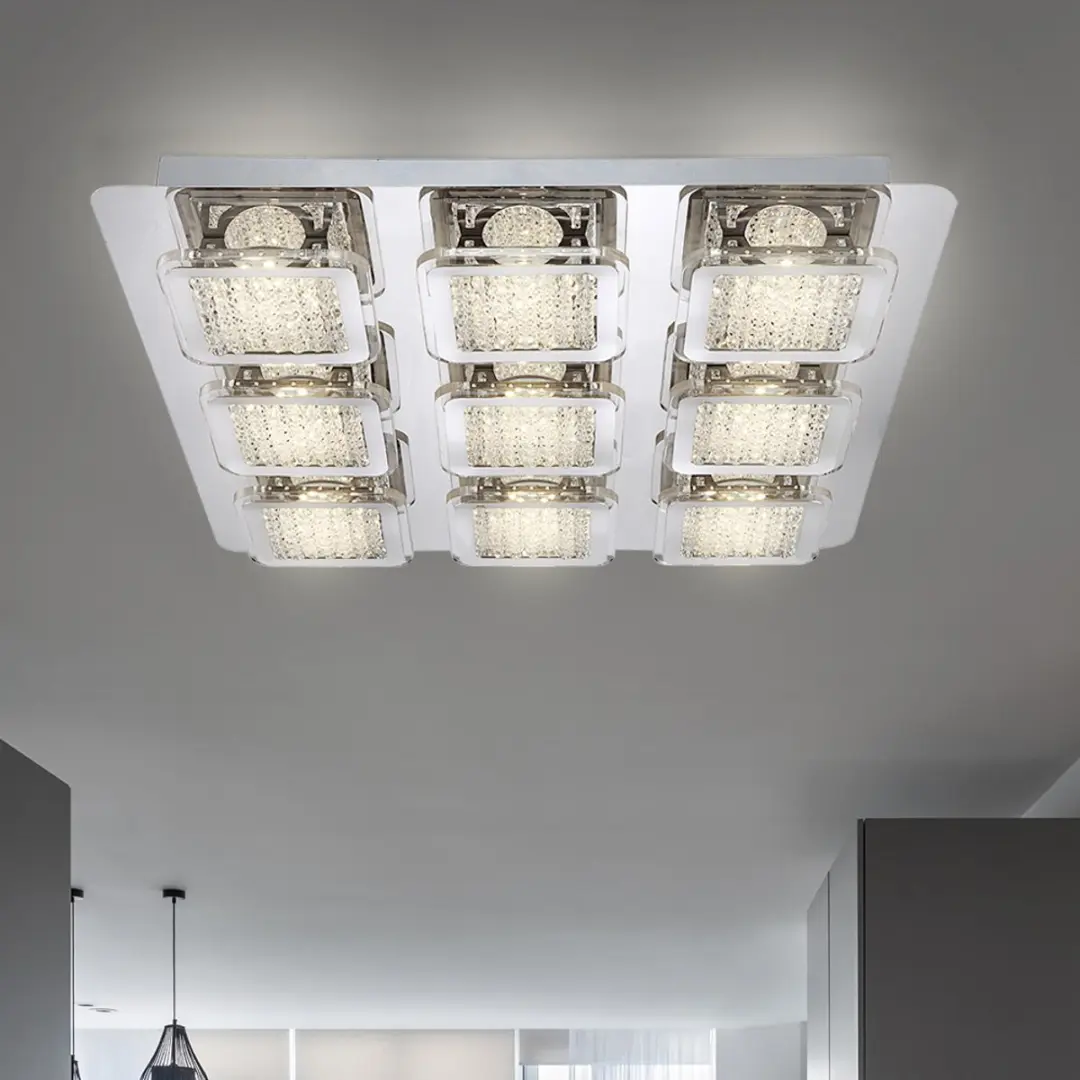 Globo LED Plafondlamp Kristal 45W 4950lm Zilver