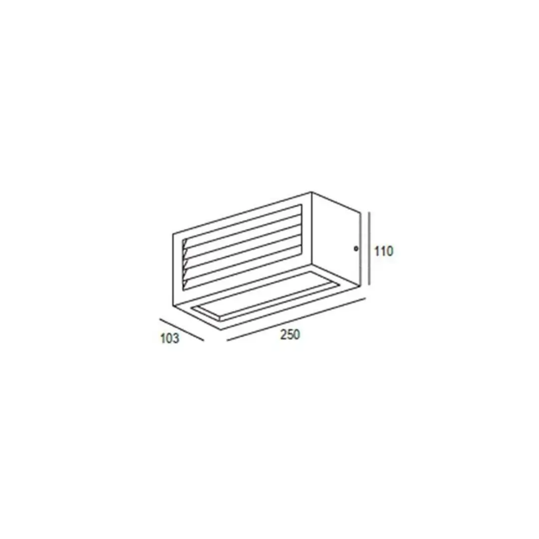 SLV Box-L Wandlamp E27 18W - Antraciet