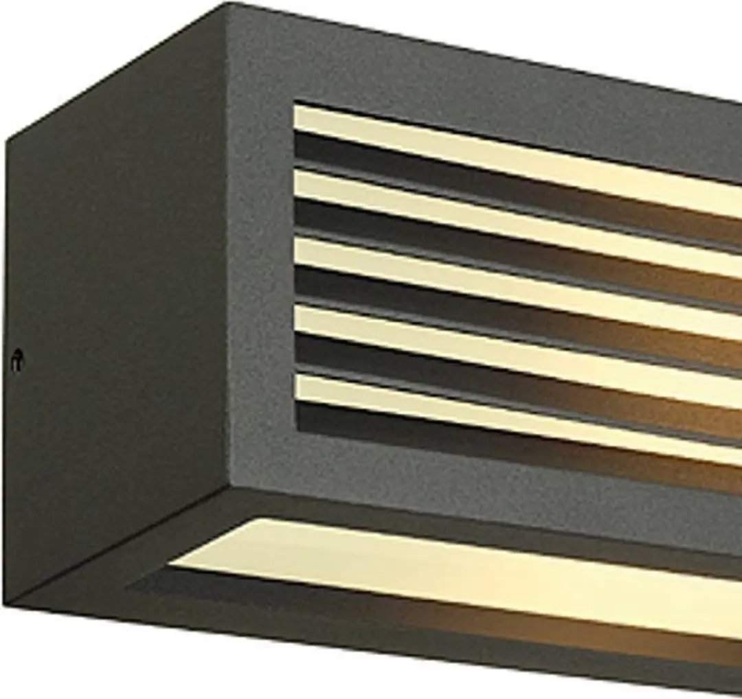 SLV Box-L Wandlamp E27 18W - Antraciet