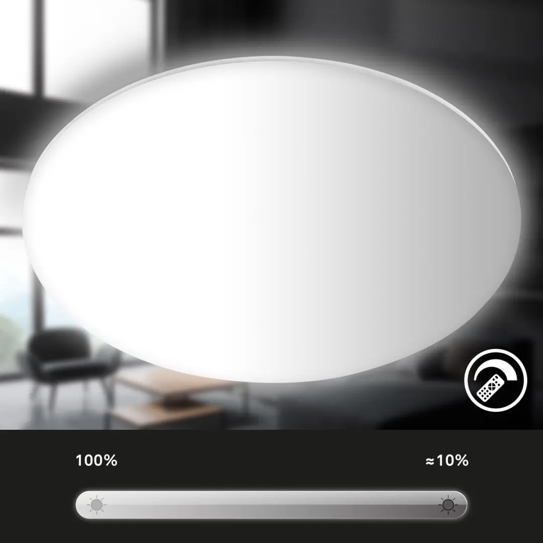 Briloner Rowny LED Badkamerverlichting 22W - Ø45cm Wit