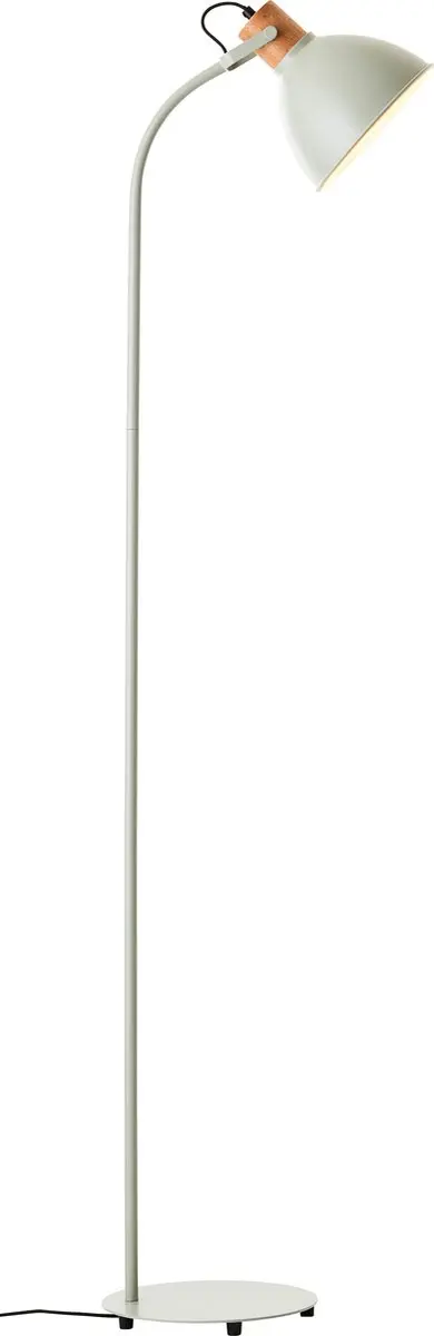 Brilliant Erena Vloerlamp 150cm - Lichtgroen Metaal/Hout - afbeelding 6 van 6