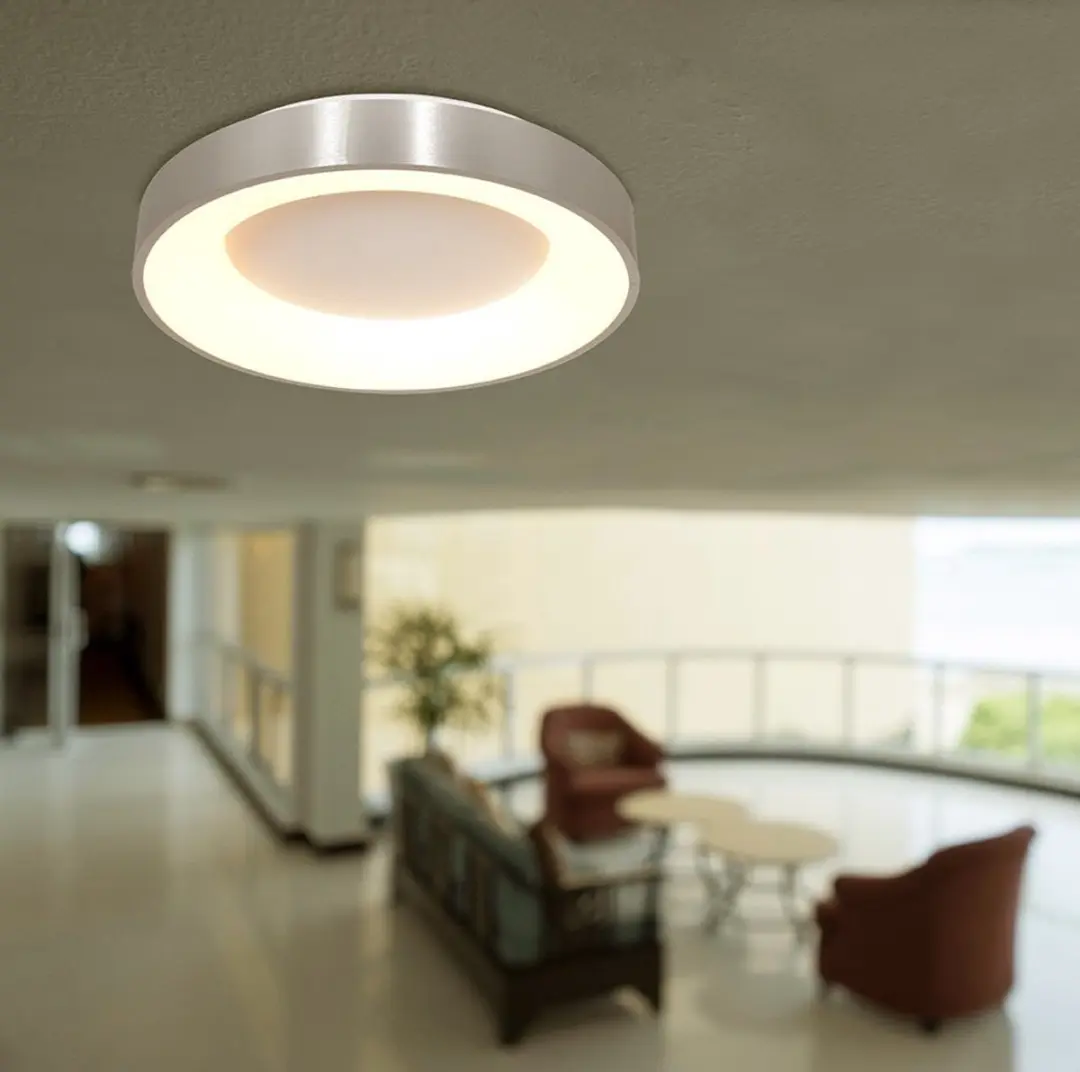 Steinhauer Plafondlamp Ringlede 3086ZI - Ø30cm - Zilver