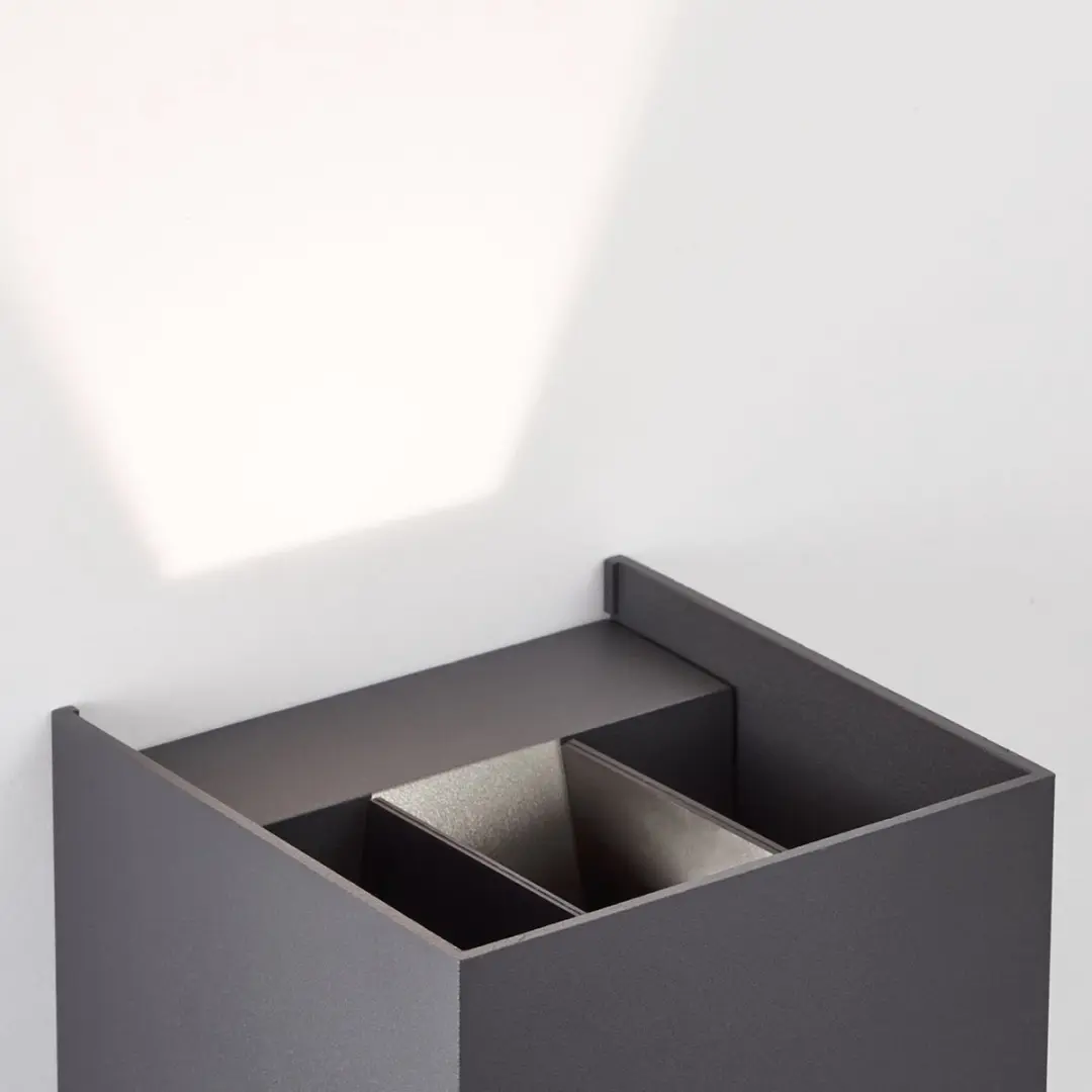 Brilliant Hilly LED-wandlamp - Donkergrijs - afbeelding 6 van 6