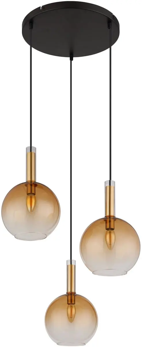Globo Marinella Hanglamp - 3 Lichtpunten - Ø51cm - Amberkleurig