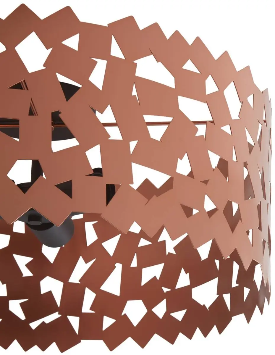 Lucande Plafondlamp 3-Lichts - Ø50cm - Koper