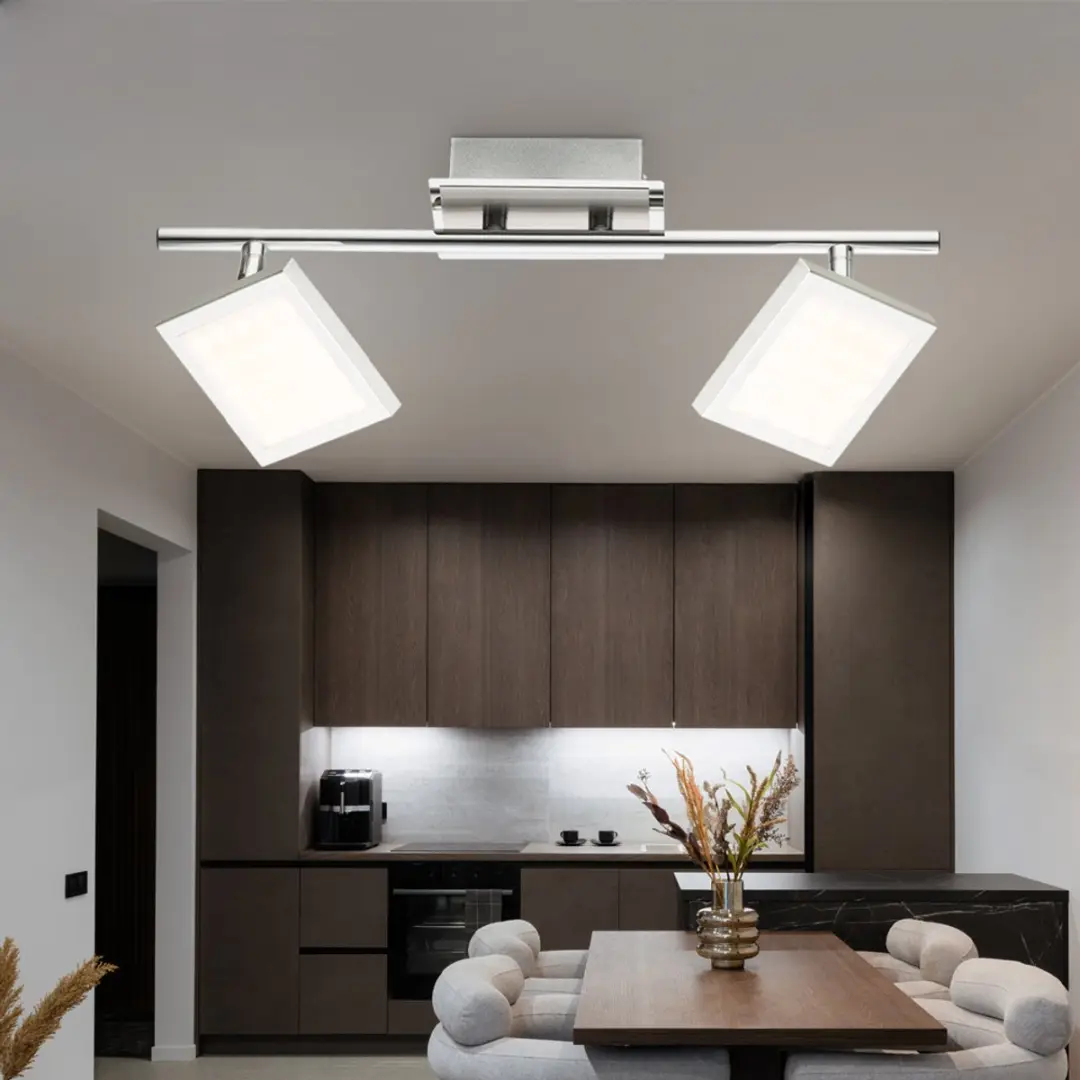 Globo Plafondlamp LED 2x6W 318lm - 3000K - Zilver