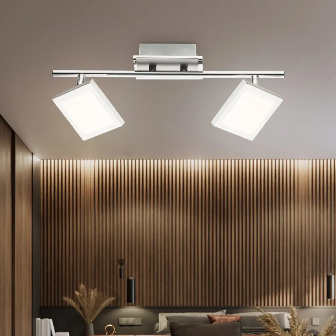 Globo Plafondlamp LED 2x6W 318lm - 3000K - Zilver