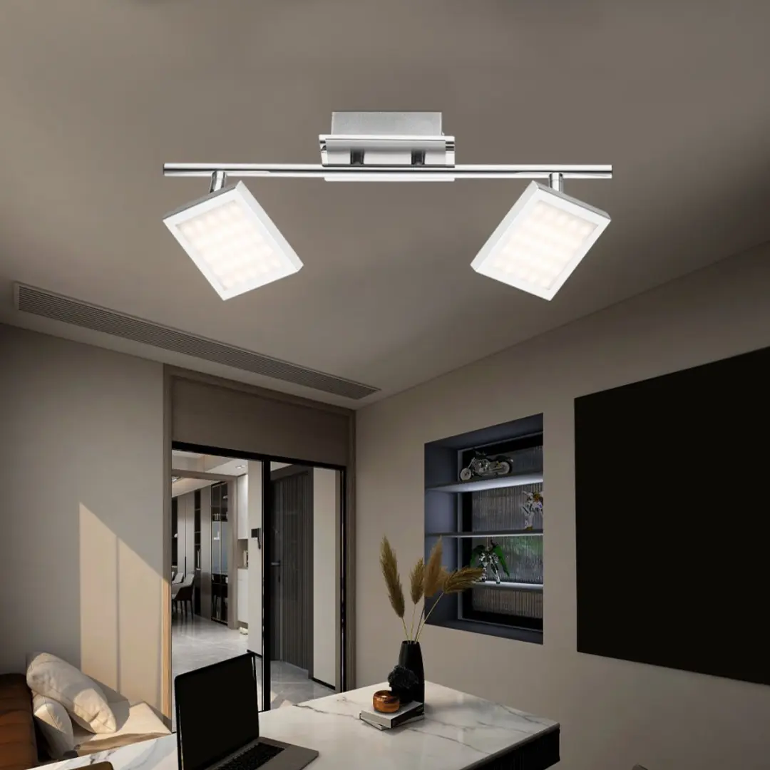 Globo Plafondlamp LED 2x6W 318lm - 3000K - Zilver