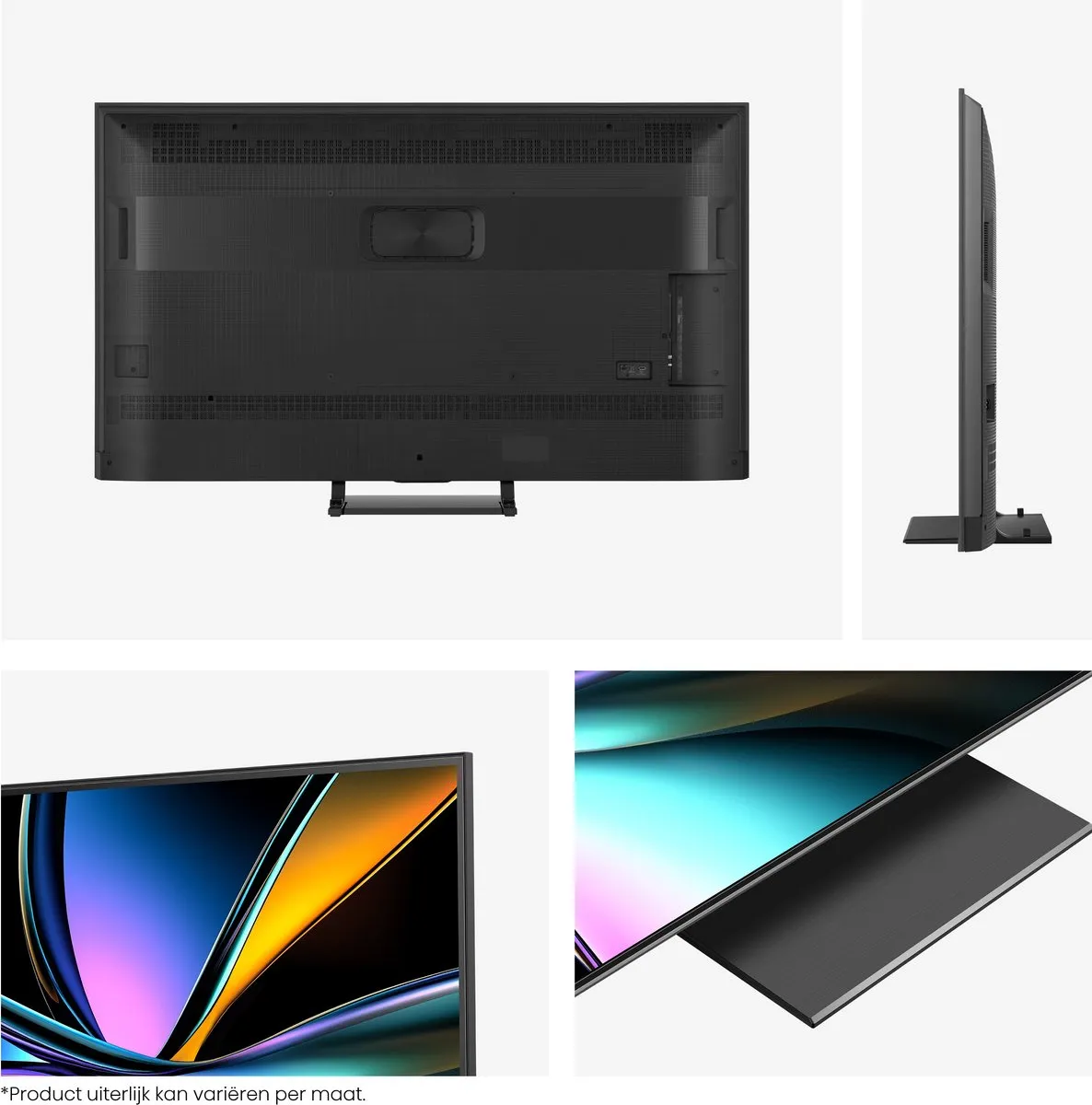 Hisense 55U7Q PRO 55 inch MiniLED TV - Metaal/Donkergrijs
