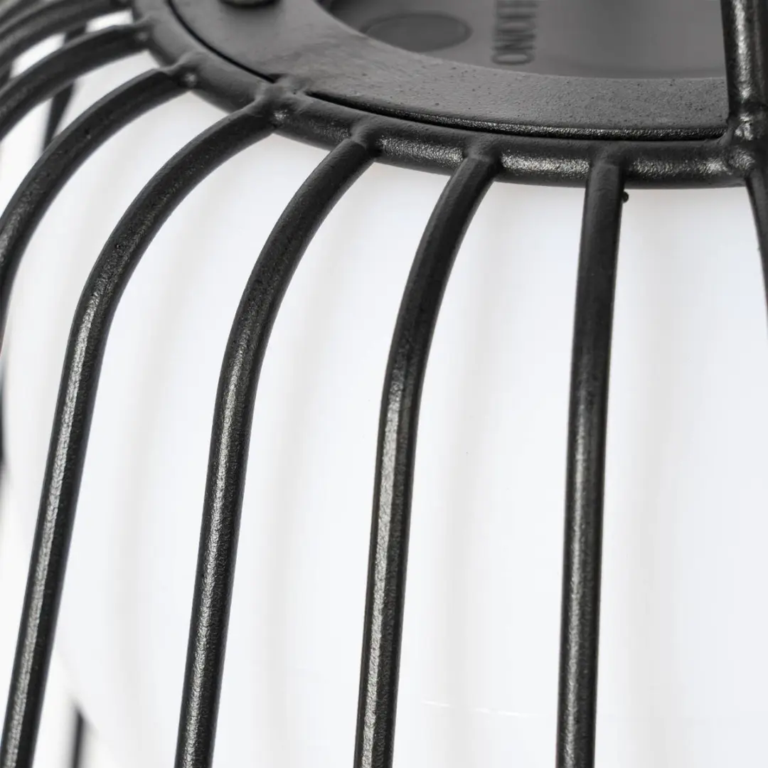 Lindby Hanglamp Buiten 1 Licht Dimbaar - Zwart/Wit