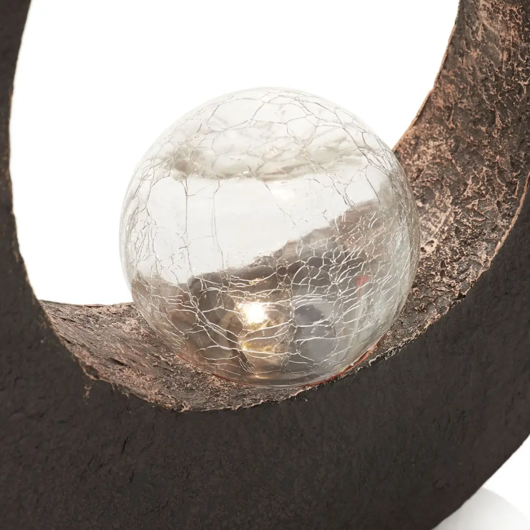 Lindby Solar Tuinverlichting - 1 Lichtpunt - 30.5cm - Roestbruin