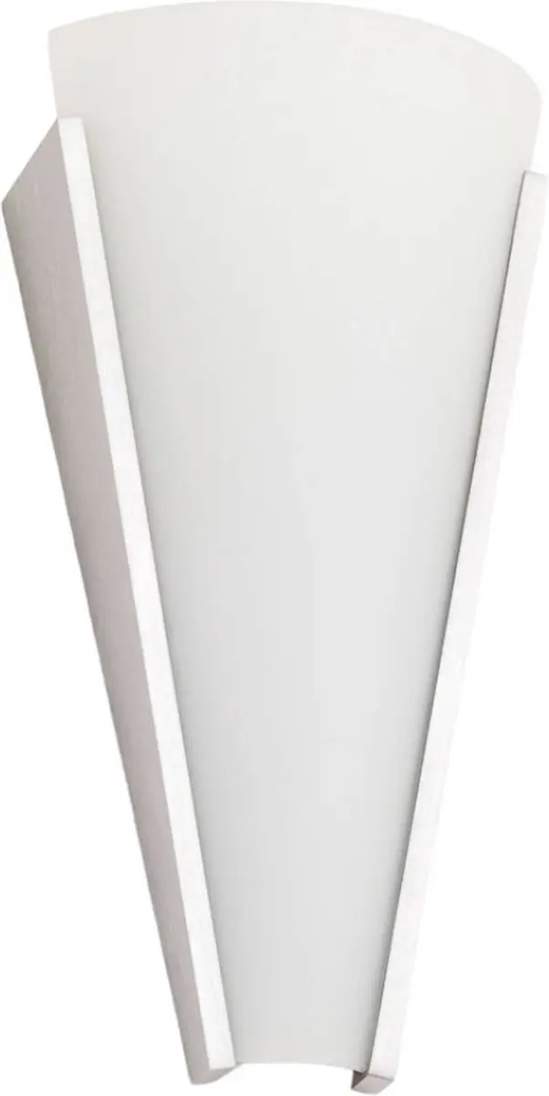 Lindby Wandlamp Metaal Glas 1 Licht E14 - Wit/Geborsteld Aluminium