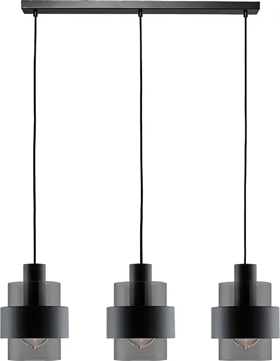 Freelight Hanglamp Chiasso 3 - 4 Lichtpunten 100cm - Zwart