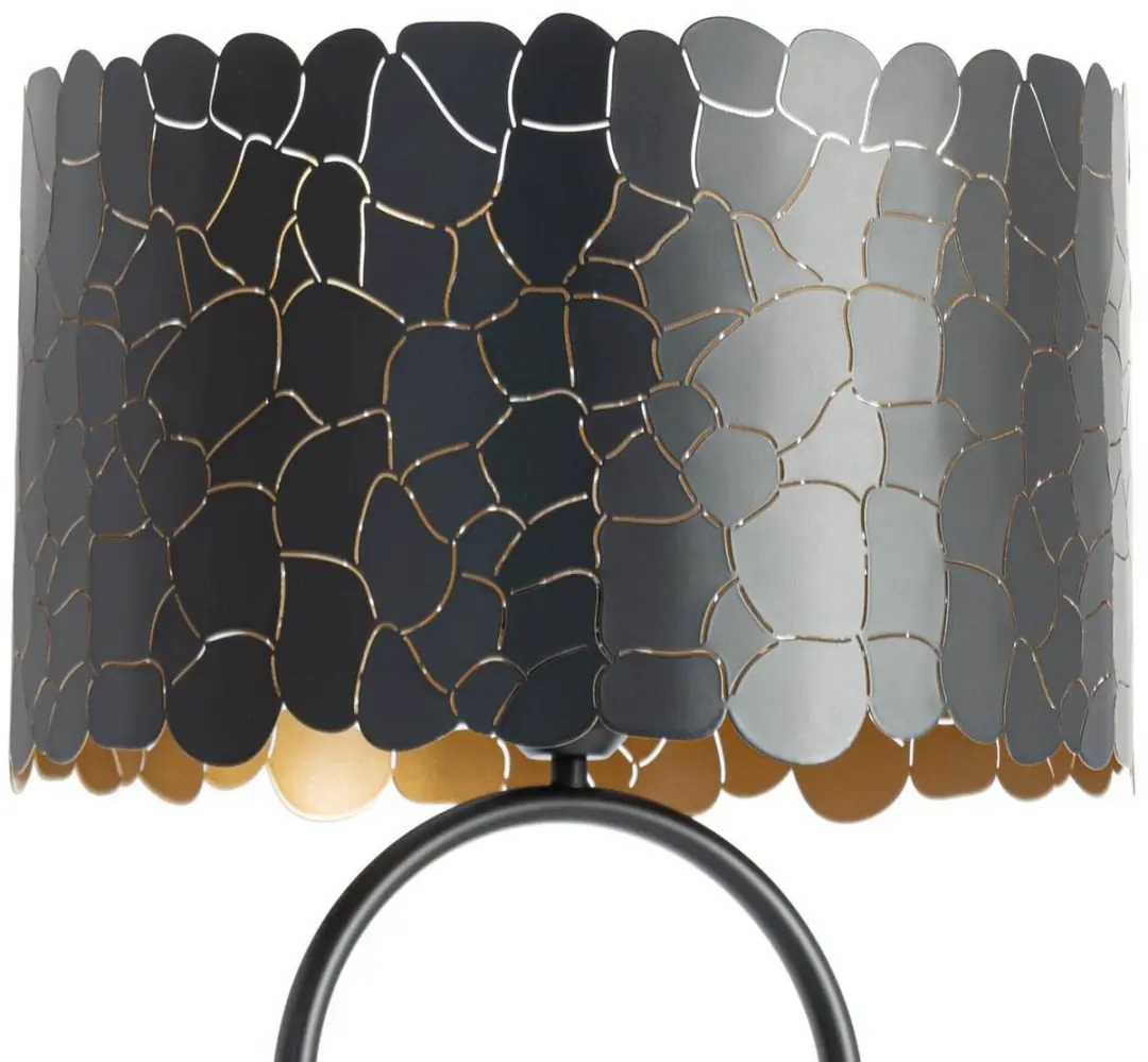 Lindby Vloerlamp Metaal 1 Licht E27 - 143.5 cm - Zwart/Goud