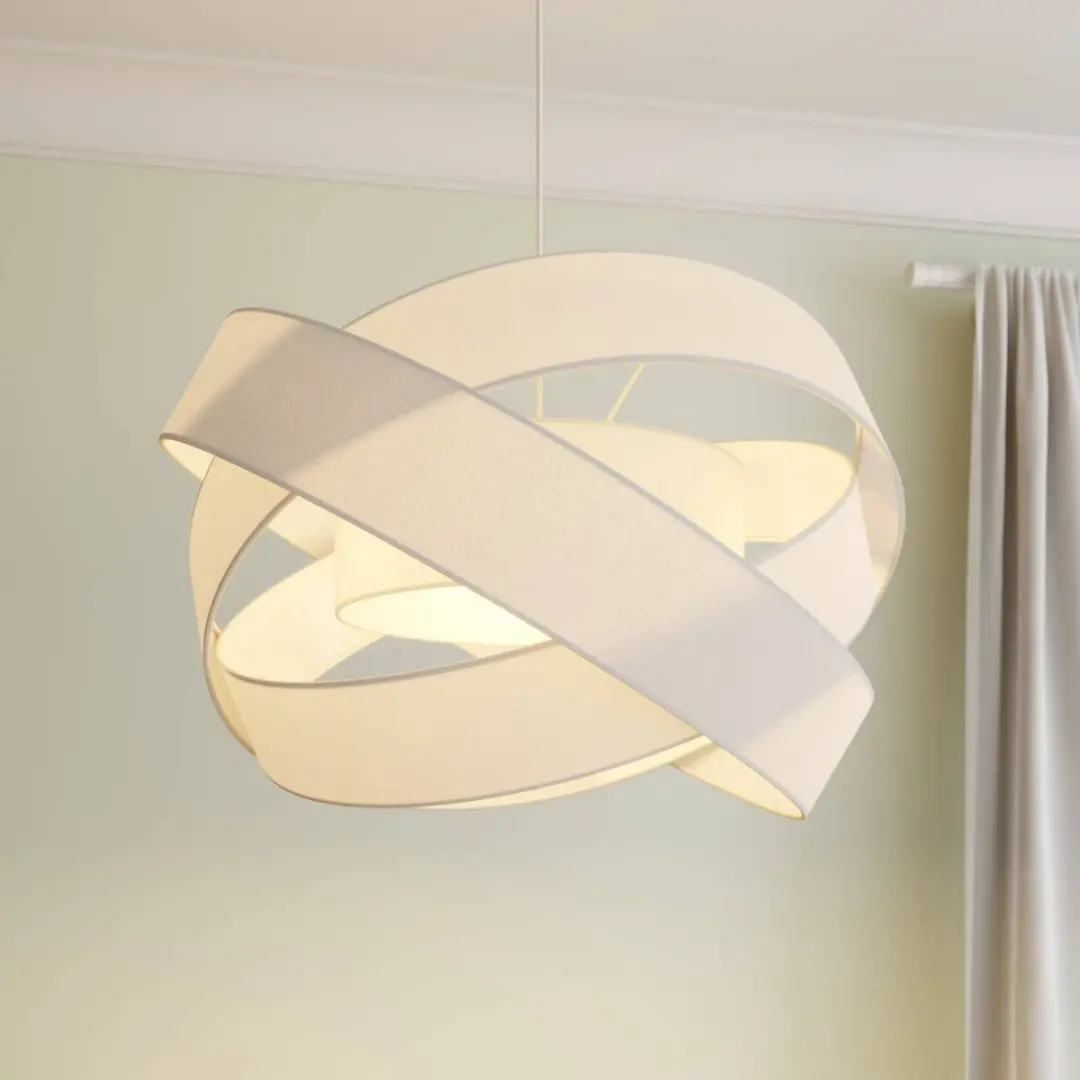 Lindby Hanglamp 3-Lichts - Wit - Ø60cm
