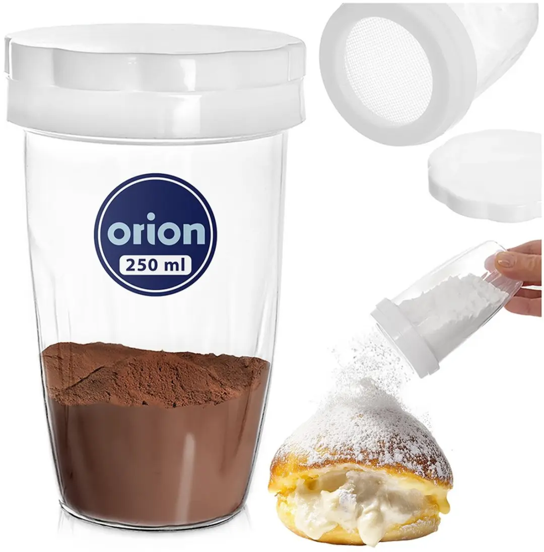 Orion Pojemnik met Zeef 250ml - Transparant/Wit