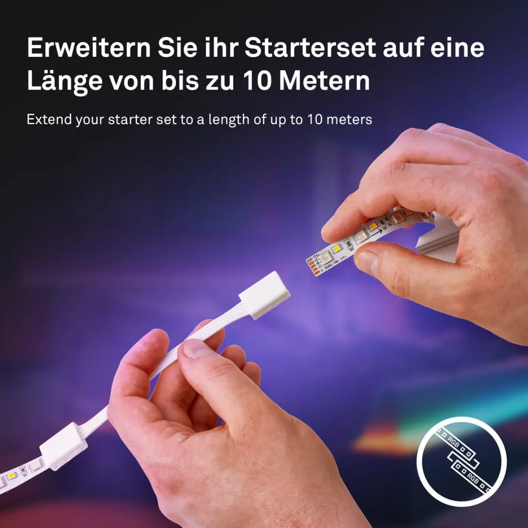 Briloner Pimp Your Strip LED Strip Uitbreidingsset 4m RGBW - Wit