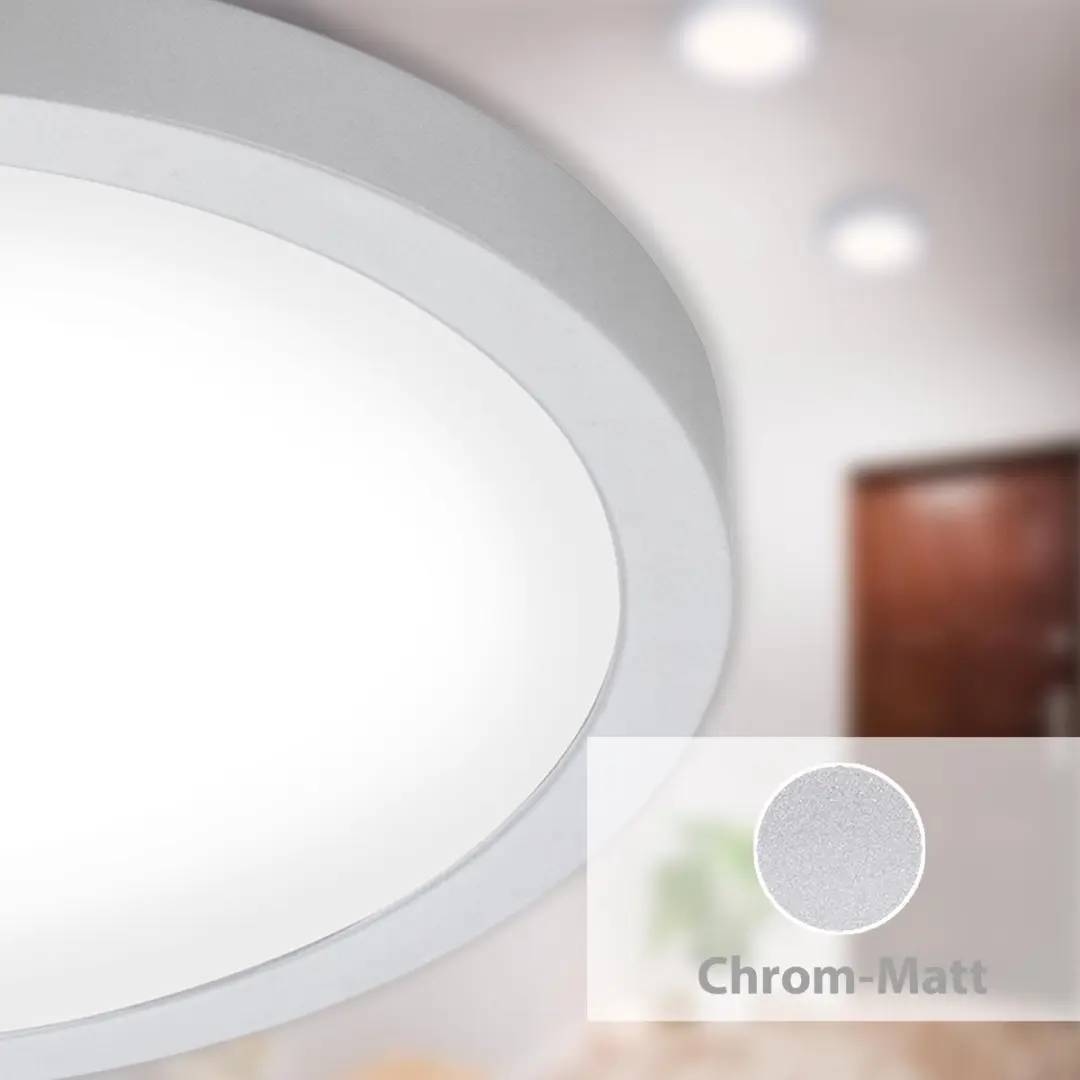 Briloner LED Opbouwspot 24,5W 2.400lm 4.000K - Chroom