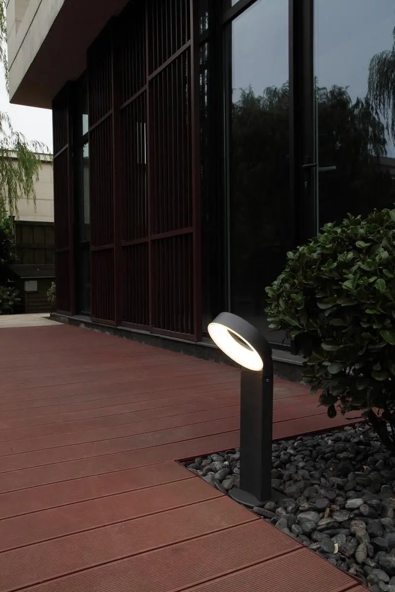 Lutec Meridian Staande Aluminium Buitenlamp LED 16W - Donkergrijs