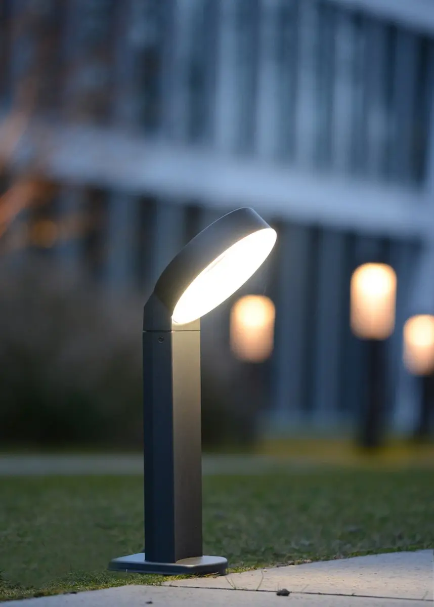 Lutec Meridian Staande Aluminium Buitenlamp LED 16W - Donkergrijs