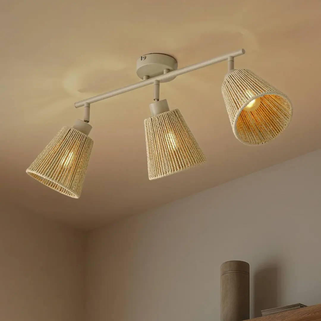 Lindby Plafondlamp 3-Lichts E14 Beige