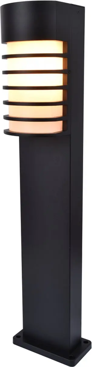 Lutec Fulton Sokkellamp E27 - Mat zwart