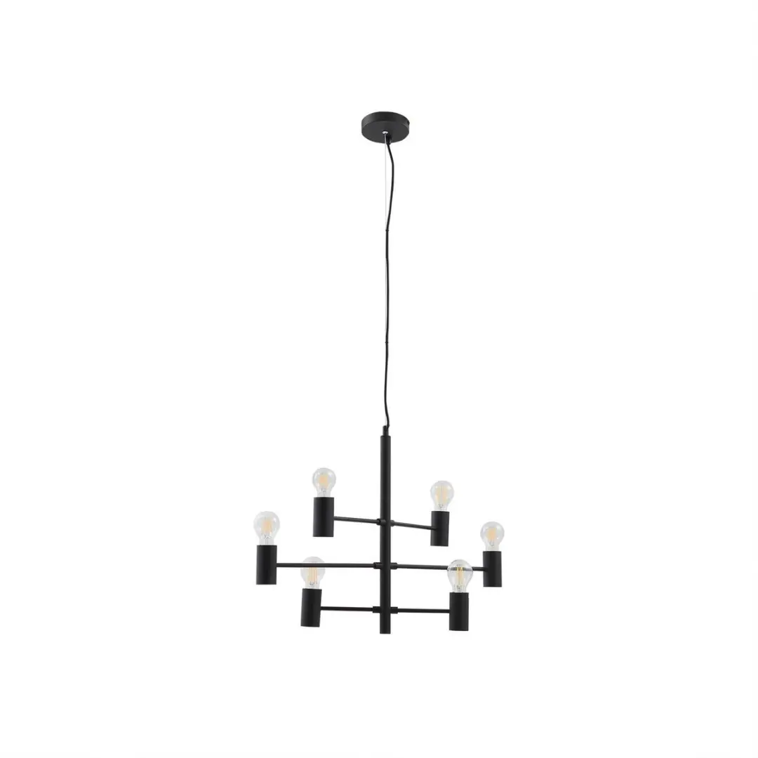 Lucande Hanglamp 6-Lichts Metaal E27