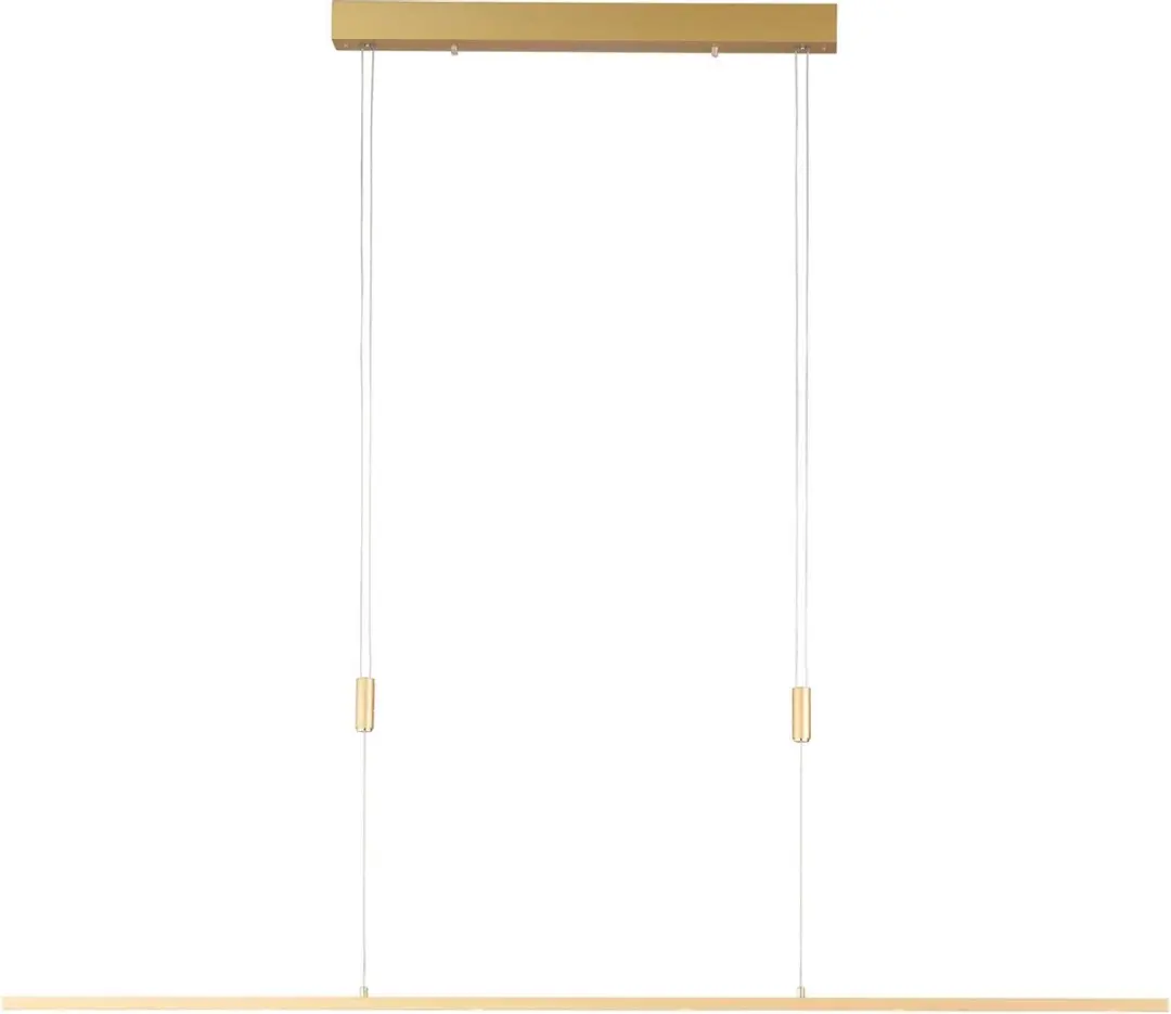 Quitani Hanglamp 6-lichts Aluminium/Staal/Messing - Mat & Glanzend Messing
