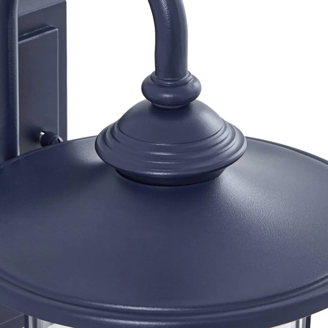 Lindby Wandlamp Buiten 1 Licht E27 - Blauw Transparant