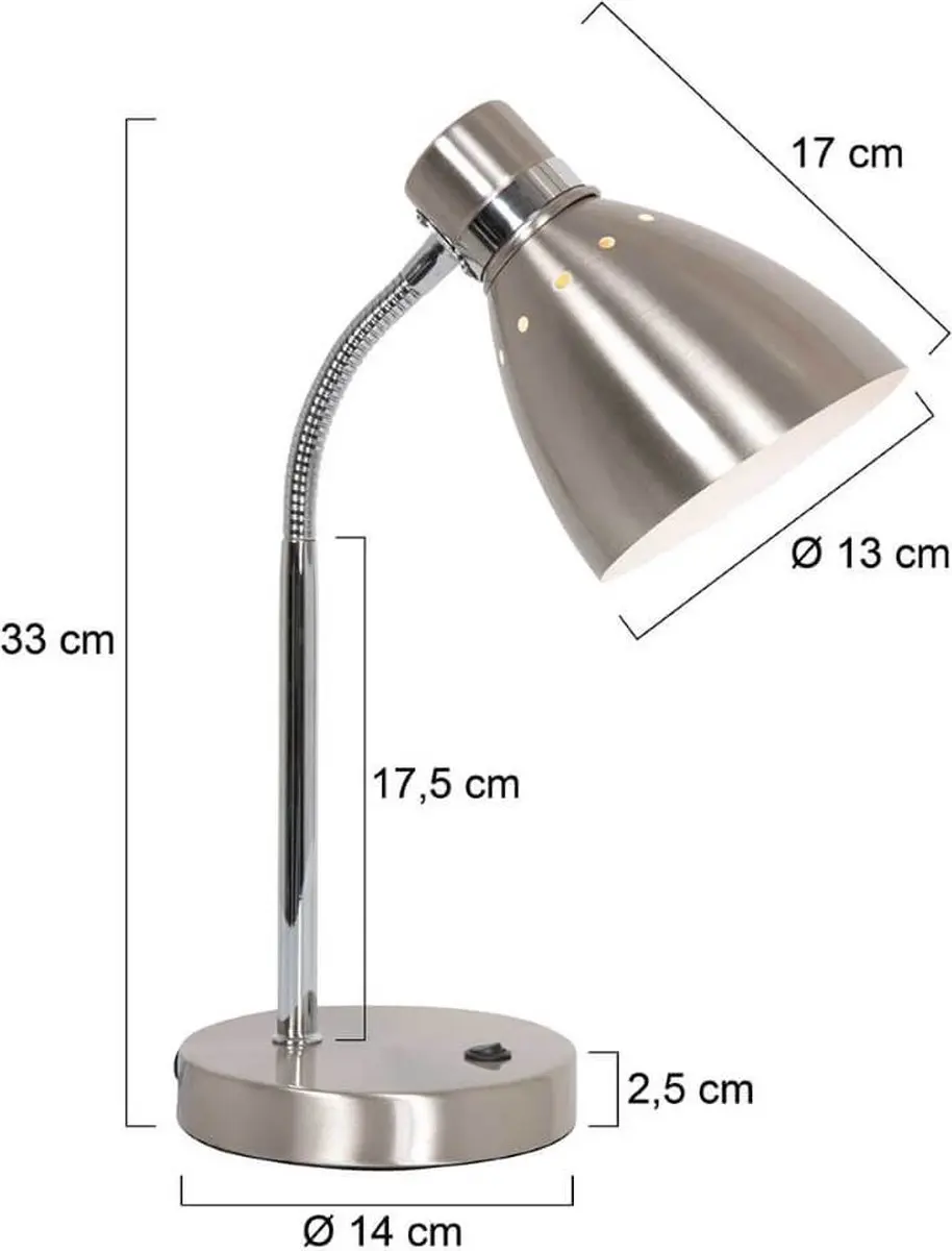 Steinhauer Spring 3391ST Tafellamp - Zilver