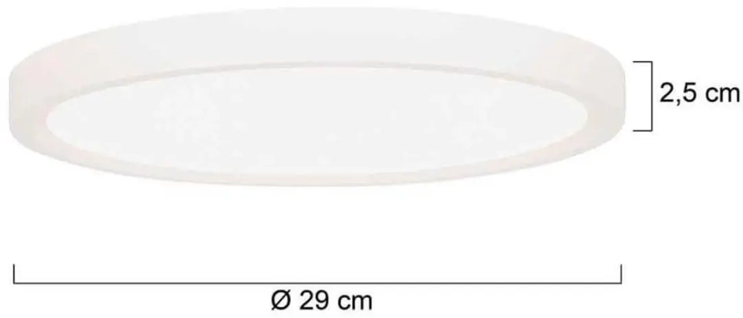 Steinhauer Luminix Plafonnière 4132W - Ø30cm - 3 standen - Warm wit - afbeelding 6 van 6