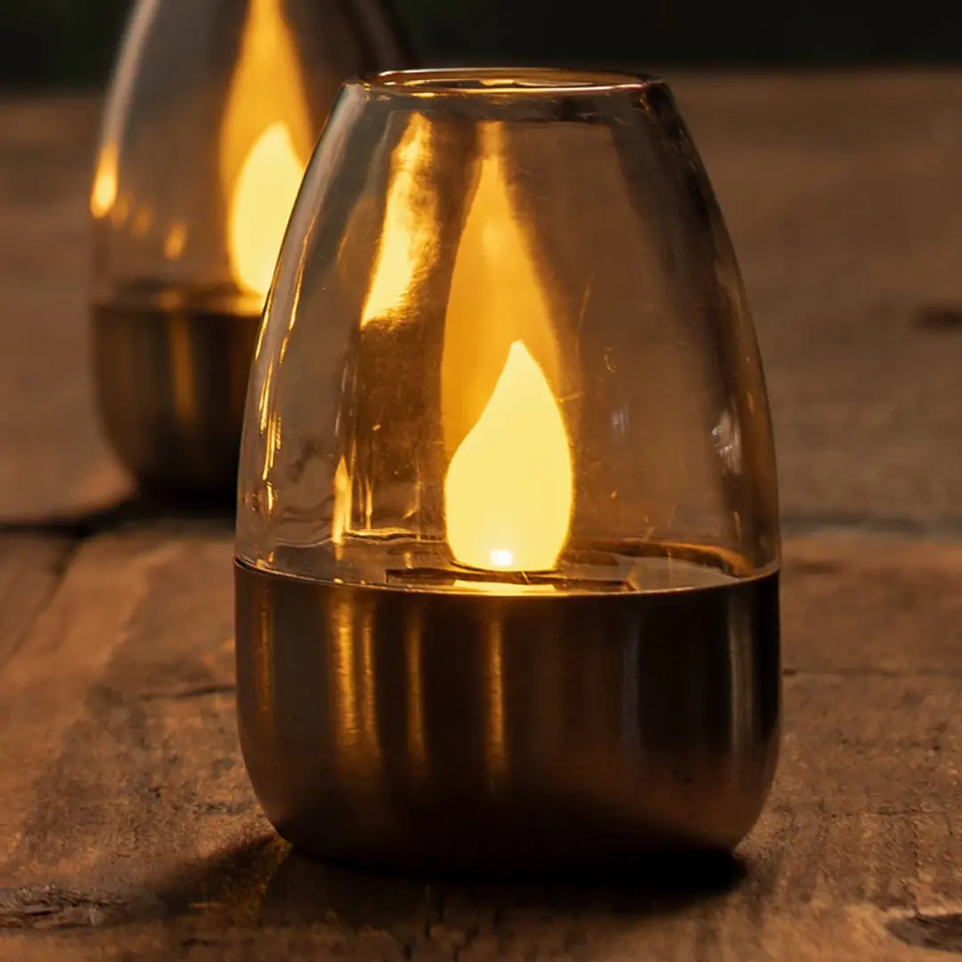 Lindby Solar Buitenverlichting 10-lichts - Roestvrij staal