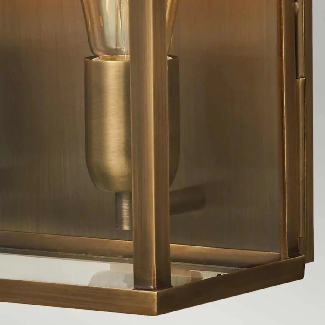 Elstead Old Bailey LED Wandlamp E27 60W - IP44 - Dimbaar - Aged Brass